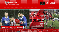 Desktop Screenshot of derrycityfc.net