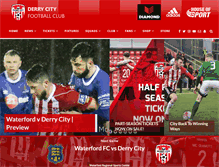 Tablet Screenshot of derrycityfc.net